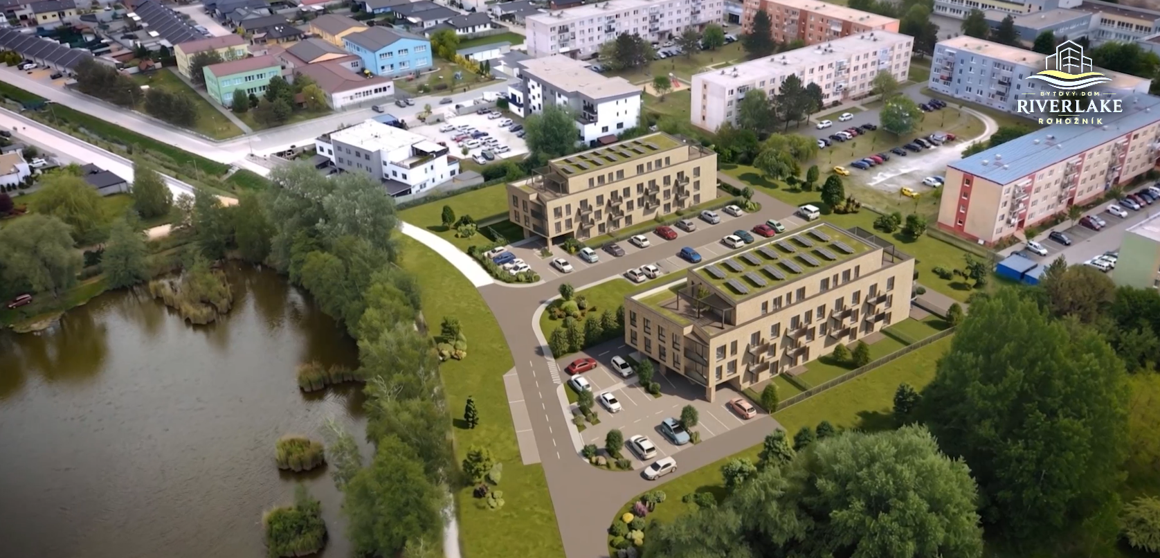 Vizuál projektu Riverlake Rohožník pri vode